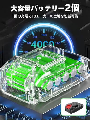 YWZQ 草刈り機 充電式 【2025年強化版】 の商品画像 6