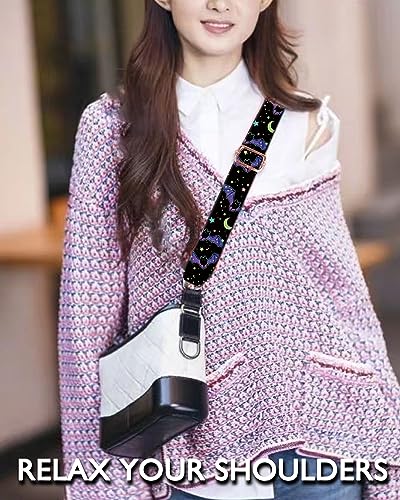 Shoulder Purse Strap Replacement Adjustable Belt, 1.5" Wide Crossbody Purse Strap Cute for Women Canvas Bag Handbag3