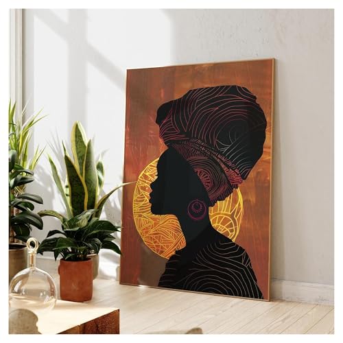 Tableau africain moderne pour dynamiser un salon trop blanc - 4