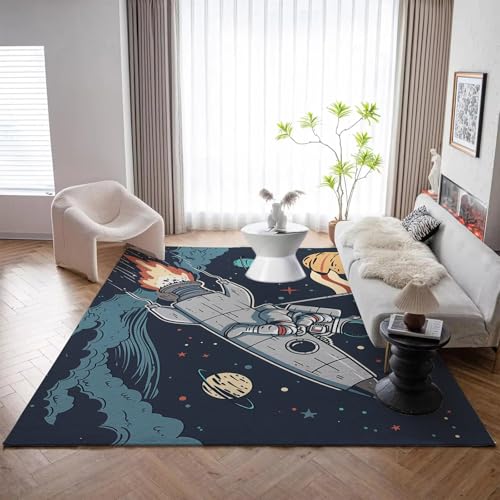 Tapis espace abstrait pour chambre enfant et extérieur - 6