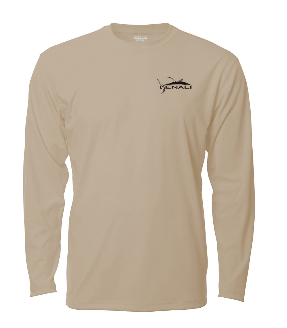 Denali Performance Men's UPF 50+ ProtectUV Mega Solar Long Sleeve T-Shirt Trophy Bones Collection by Marcos Augusto: Redfish