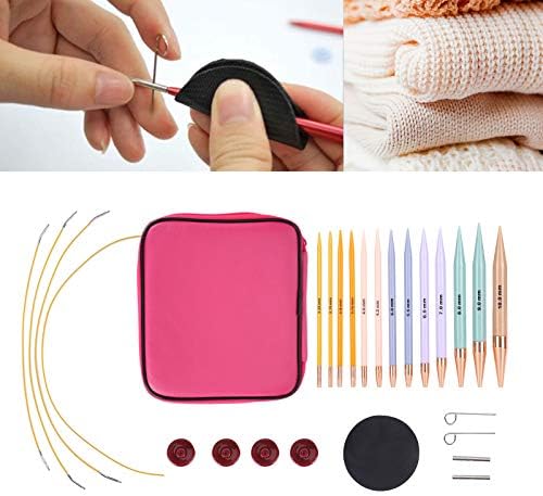13 Pairs Interchangeable Knitting Needles Set, Circular Knitting Needles with 2.75mm-10mm