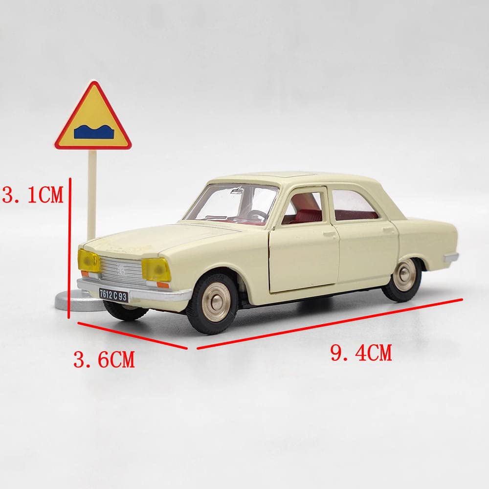 Atlas 1:43 Dinky Toys 1428 pour Peugeot 304 Blanc Diecast Car