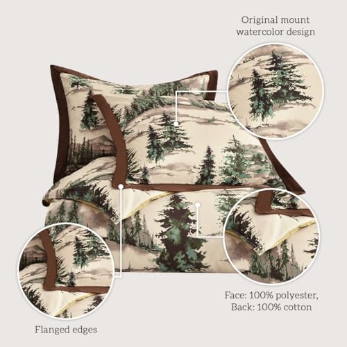 Image of Paseo Road Joshua 3 Piece Queen Size Cabin Lodge Comforter Set