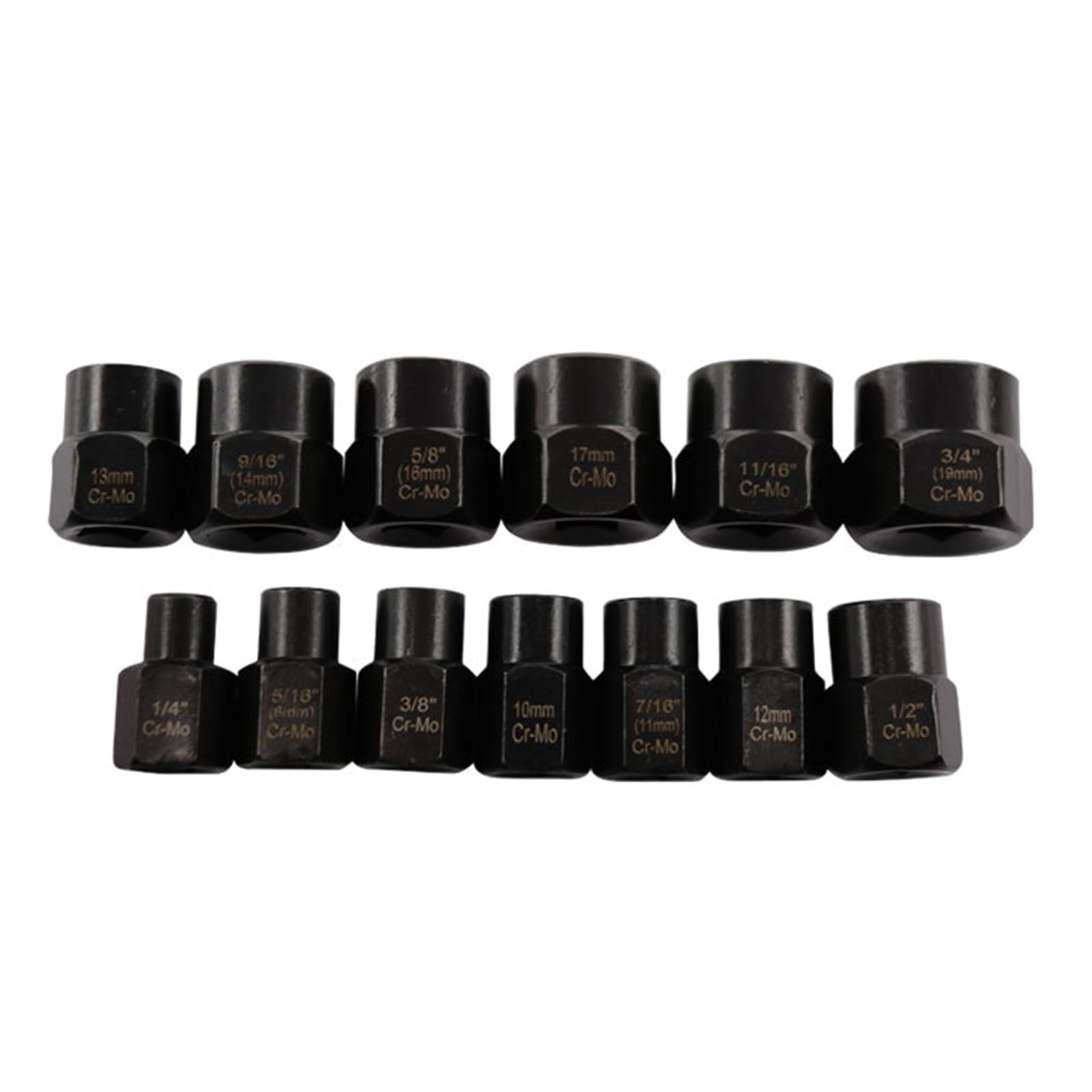 Juego de 13 Piezas de Herramientas para extraer Tornillos y Tuercas dañados, Llave de Tubo para Quitar Tornillos y Tuercas, Color Negro