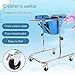 Wheeled Walker for Children with Cerebral Palsy, Adjustable Height, Suitable for Height 31