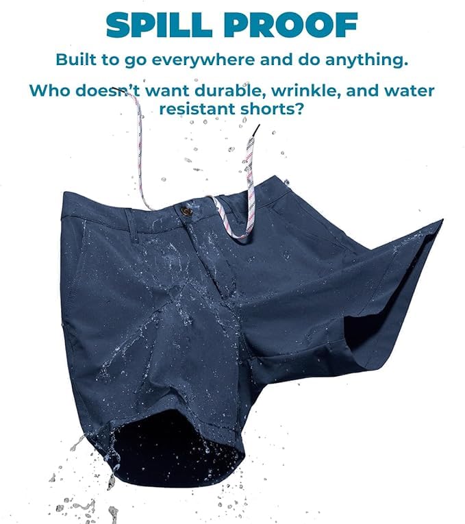 Chubbies Everywear Men’s Shorts – Mens Shorts Casual 6in Inseam, Elastic Waist, Water-Resistant, Zipper Pocket4