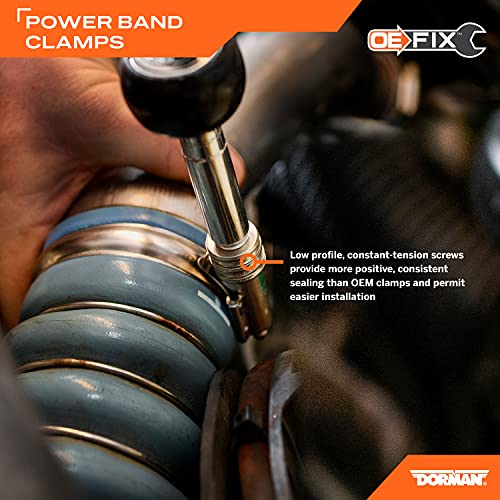 Dorman 55244 Power Band Clamp 2 - 2.5 Inch Compatible With Select Chevrolet / Gmc Models, 2 Pack (Oe Fix) #TOP2