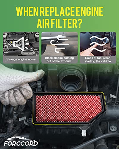 Image of Engine Air Filter CA12404 Fits for 19-26 Chevrolet Silverado 1500 /GMC Sierra 1500 21 22 23 24 25 26 Tahoe /Suburban /GMC Yukon Air Filter Replacement# 84121217 Accessories | for Chevrolet Tahoe /Suburban /GMC Yukon 2021-2026, Replace#CA12404, Engine Filter Replacement Car Accessories