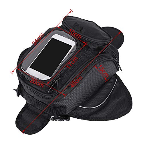 Bolsa de Tanque para Motocicleta Aramox, Bolsa Magnética Universal, Bolsa de Sillín con Correa miniatura 6
