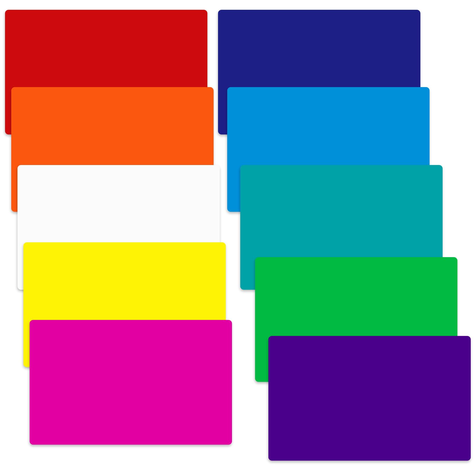 127 x76 mm Large Moving Labels for Storage Bins, 240 PCS Coloured Stickers Labels, Writable, Removable Organizing Moving Stickers, 10 Colors for Moving Boxes, Home Office Supplies and Color Coding