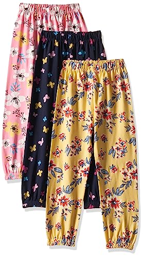Image of T2F Girl's Cotton Regular Fit Printed Track Pant (Pack of 3)