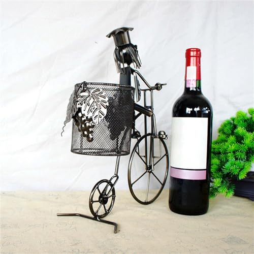 Soporte para botellas de vino con forma de bicicleta para decorar tu mesa de salón 6
