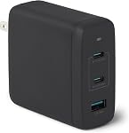 Amazon Basics Fast Charging USB C Nano GaN Wall Charger, 35W 2-Port for Tablets Phones, White
