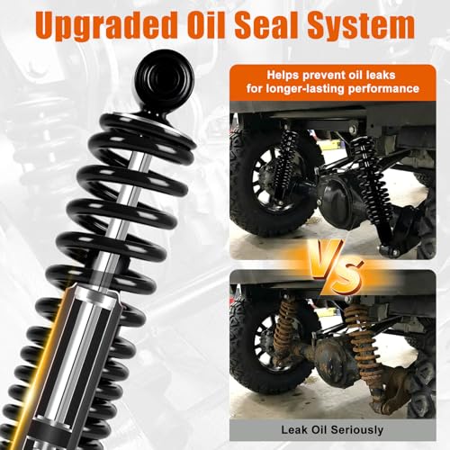 Image of Golf Cart Heavy Duty Rear Shock Absorber with Spring Fit for Yamaha G29 Drive, G22, G20, G19, G16 and G14 Gas and Electric Golf Cart OEM JN4-F2210-00,JN3-F2210-00,Extended Length 14 inch