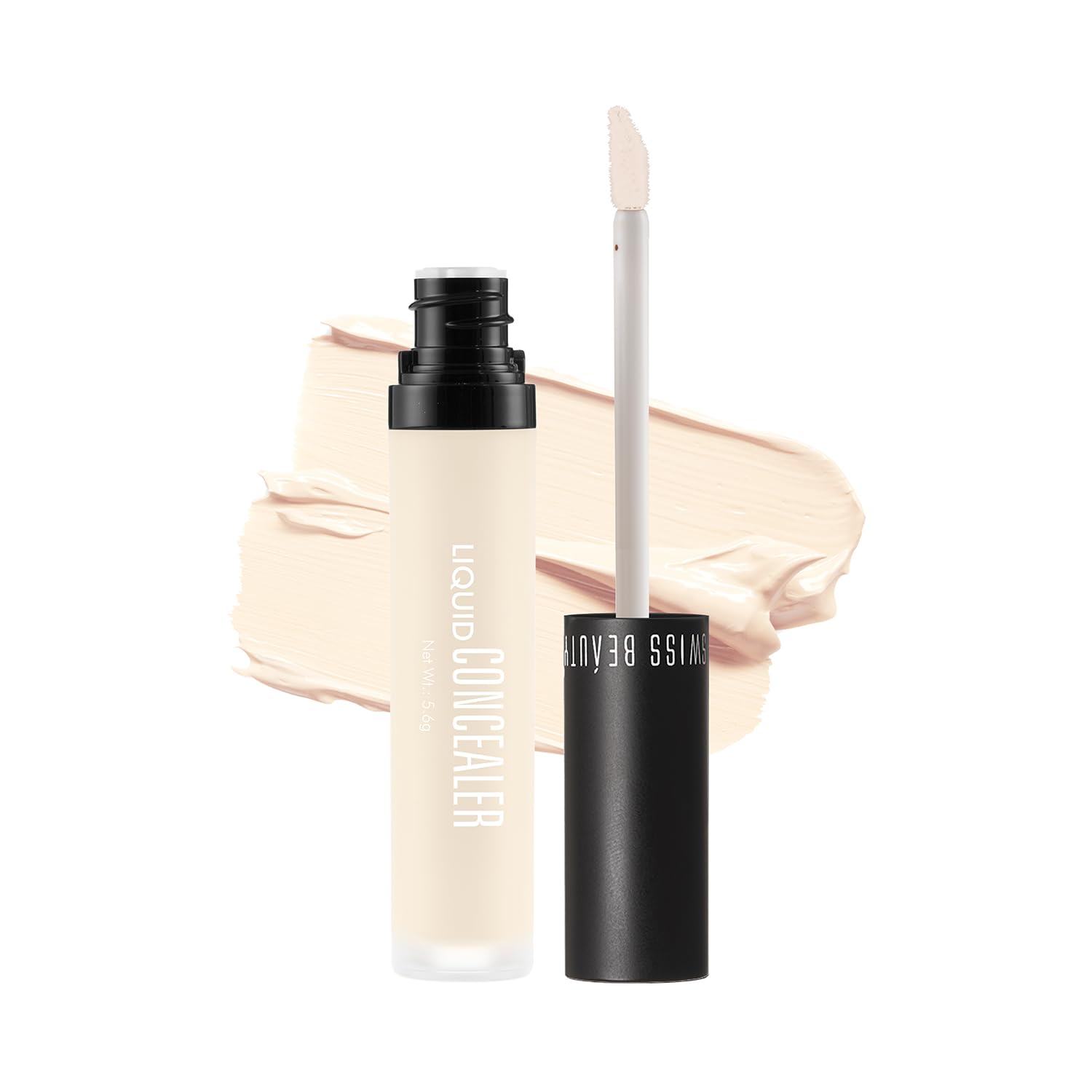 Liquid Light Weight Concealer With Full Coverage |Easily Blendable Concealer For Face Makeup With Matte Finish | Shade- Porcelain, 6g