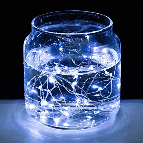 Xinkaite 12 Pcs Led String Lights - Fairy String Lights Battery Operated 7.2Ft/20 Leds Firefly Lights For Costume,Wedding, Bedroom, Halloween, Easter, Christmas Decoration(Cold White) #TOP2
