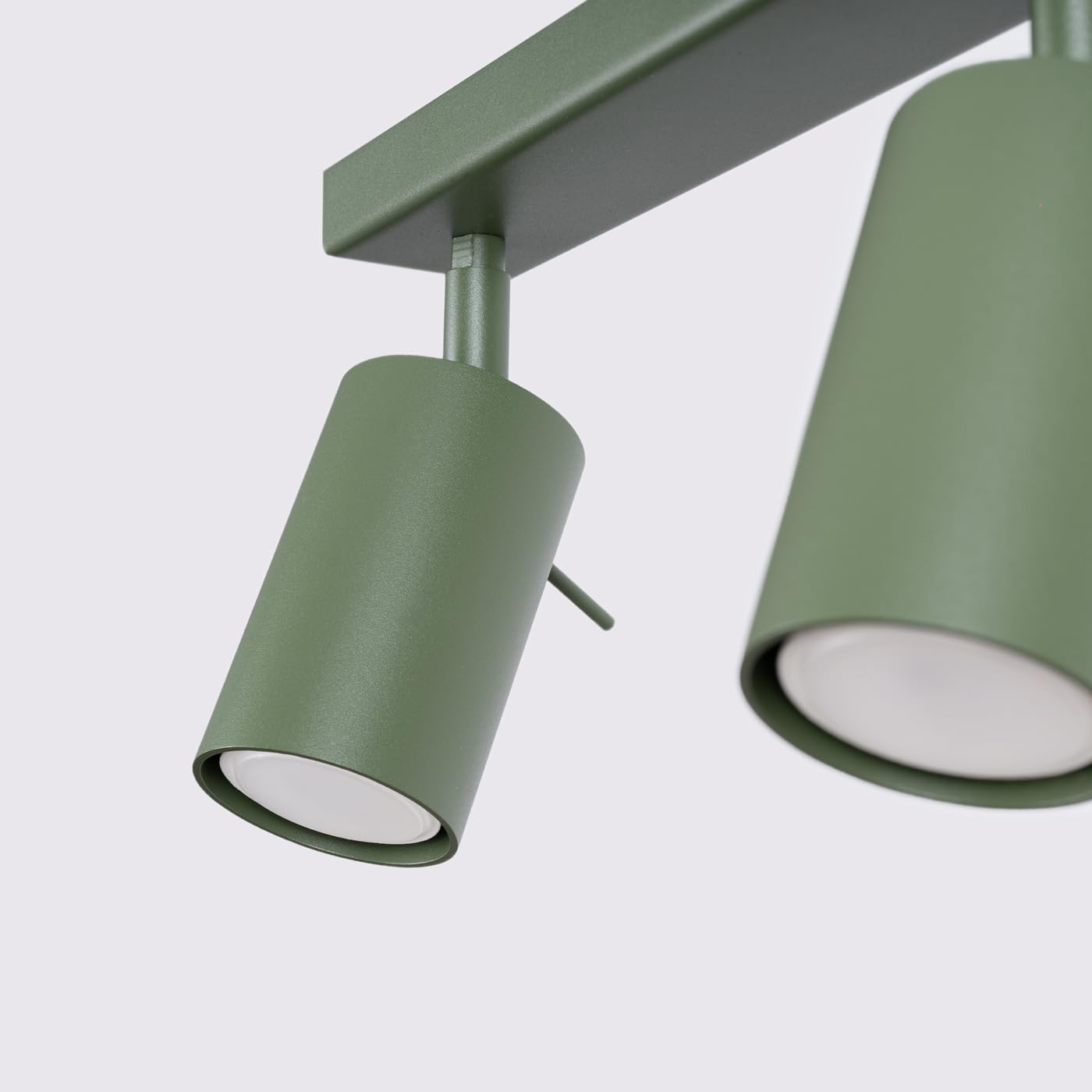 SOLLUX lighting Lampada da soffitto plafoniera faretto da soffitto acciaio 6 fiamme lampada LED lampadina 4000K verde oliva Briix
