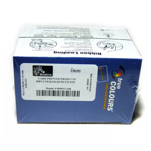 Amazon.com: 800015-448 Color Ribbon for Zebra P420i P520i Card