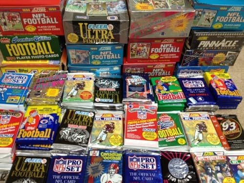 GREAT LOT OF OLD UNOPENED FOOTBALL CARDS IN SEALED PACKS From the Early 90\'s. 60 Cards in Sealed Wax Packs picked by Superior Sports - Thumbnail 4
