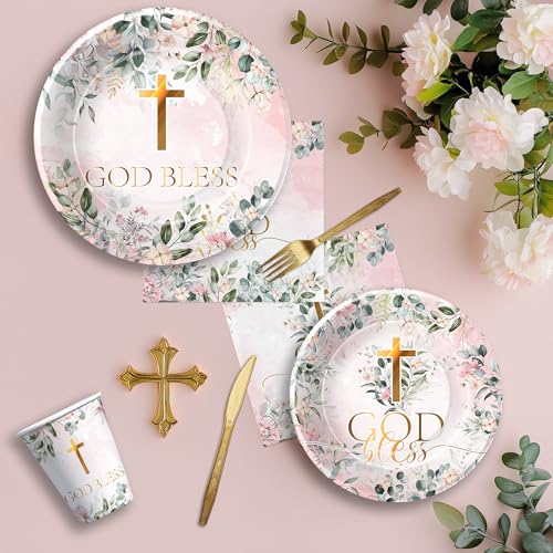 FVABO God Bless Baptism Party Decorations Girl, First Communion Decorations by FVABO - Used condition - Image 7