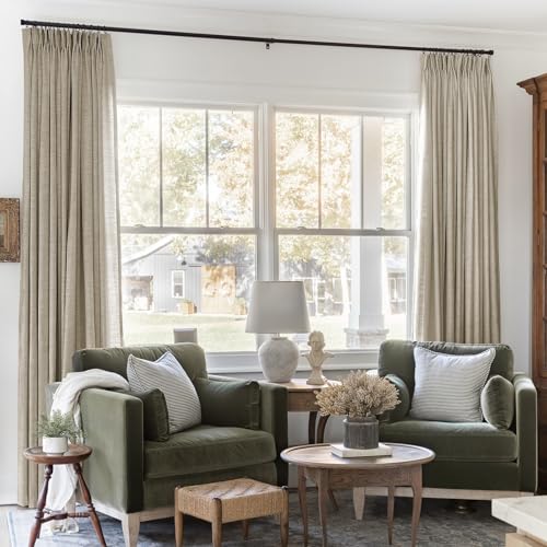 TWOPAGES 72 W x 102 L inch Pinch Pleated Light