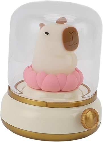 Pissente Capybara - Luz nocturna, bonita lámpara recargable USB para habitación de niños, lámpara de mesa de brillo ajustable para dormitorio y