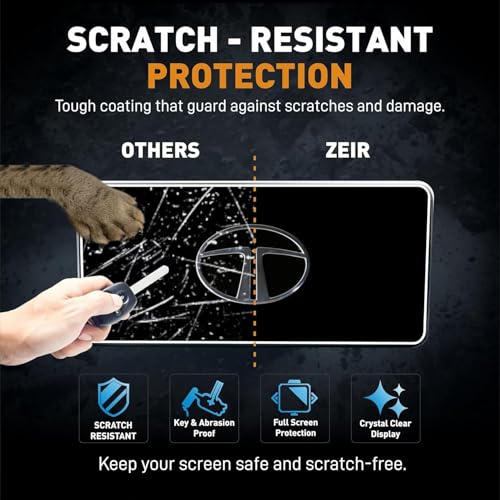 Image of ZEIR [4 PACK] Screen Protector Compatible with TATA ALTROZ CREATIVE & CREATIVE S - 10 Inch Infotainment [Thin Corners] Touchscreen, Instrument Cluster, AC Cluster & Steering Panel | 2025 Facelift TataAltroz Display Guard | 9H Hardness, Anti-Scratch & Water Resistant | HD Clarity Dashboard Touchscreen Accessory 2026+ [Not Tempered Glass]