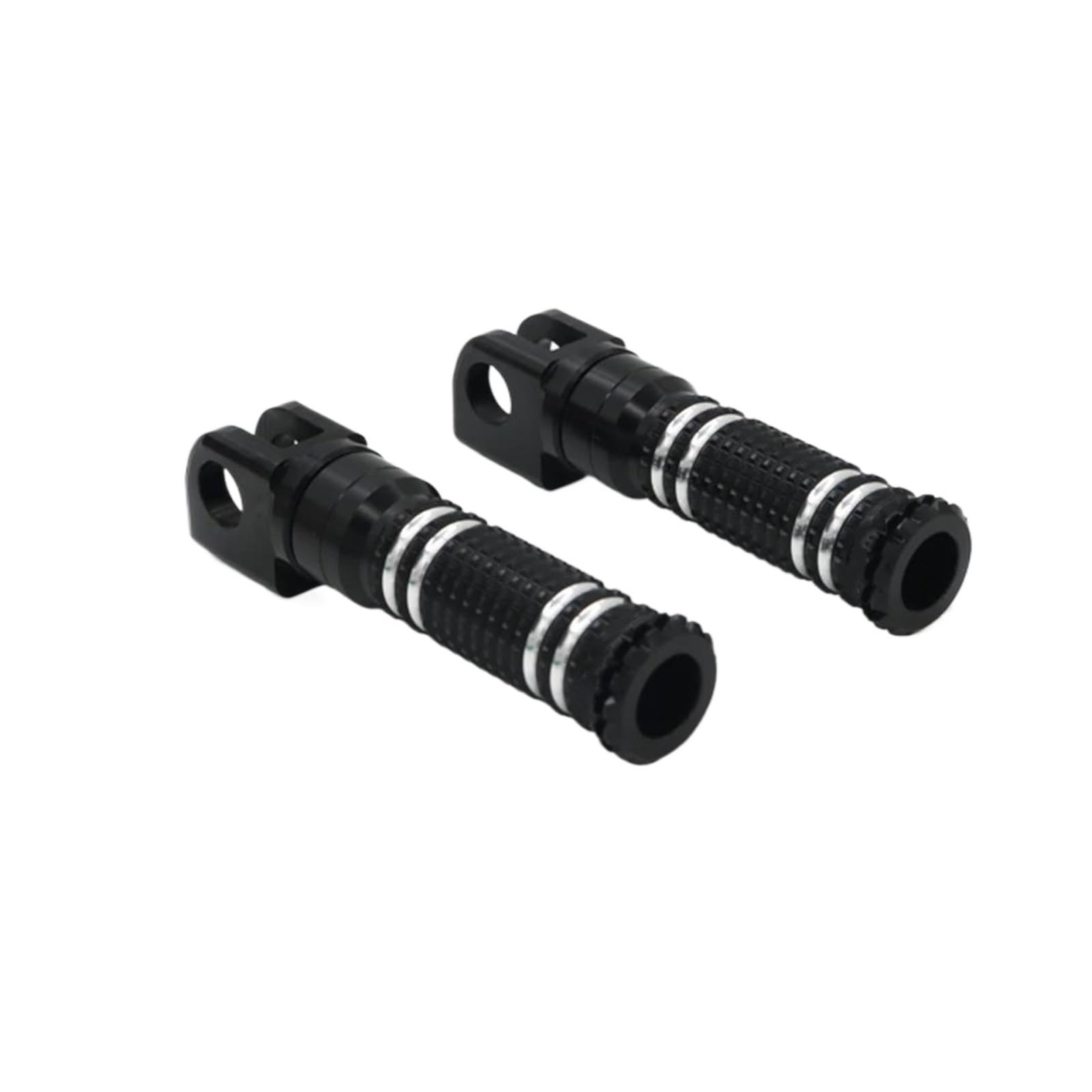 Pedane Poggiapiedi Anteriori per Motocicletta per Kawasaki Z1000 Z800 Z750R Z900 Z650 Z400 per Ninja 400 Adattatore Pilota Pedane Moto(Nero)