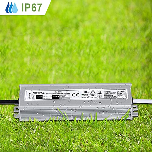 Niyipxl PFH-60W-12V Led Driver 60 Watts Waterproof Ip67 Power Supply Transformer Adapter 100V-265V Ac To 12V Dc Low Voltage Output thumb #5
