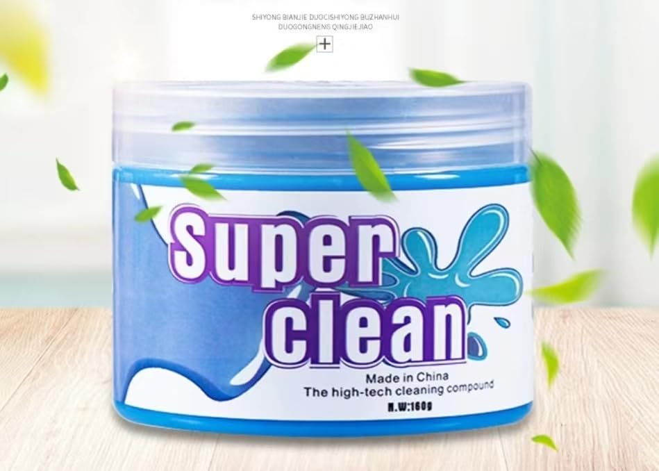 Generic Universal Super Clean Gel Car Detailing Automotive's Dust & Dirt Deep Cleaning Car Crevice Cleaner Air Vent Interior Removal Putty Cleaning PC Laptop Keyboard Cleaner Cameras 160g