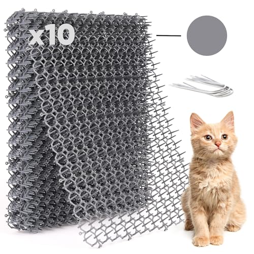 Petfolio 10 Pack Extra Large Cat Scat Mat for Cats - Cat Spike Mat 16.5 x 13.4 Inch with 1 Inch Spikes is Perfect to Keep Cats Away Indoor and Outdoor by Petfolio - Used condition - US$21.84