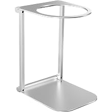 Portable Espresso Machine Stand, 2.6 in Inner Diameter Capsule Coffee Pour Over Dripper Holder, 4.8 in Height Office Coffee Stand with Base, Anti-Tip Design with Stable Base, Silver