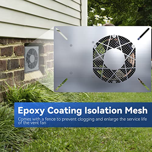 Abestorm 260Cfm Crawlspace Ventilator Fan 6.7Inches Basement Vent Fan With Humidistat & Thermostat Ip-55 Rated Ventilation Fan With Isolation Mesh For Crawlspace, Garage, Attic, Exhaust #TOP1