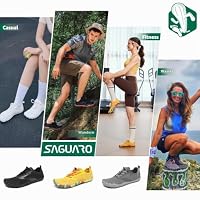SAGUARO Damen Barfußschuhe Leight Bequem Zehenschuhe Minimalistische Herren Gymnastikschuhe Atmungsaktiv rutschfest Sportschuhe Rosa 37 EU – Ansicht 6