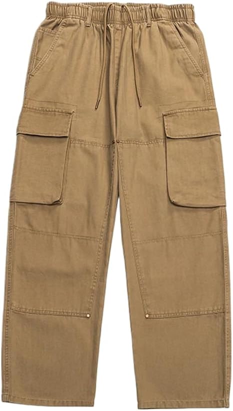 Cotton Casual Pants Men Japan Streetwear Loose Cargo Male Military Baggy Trousers