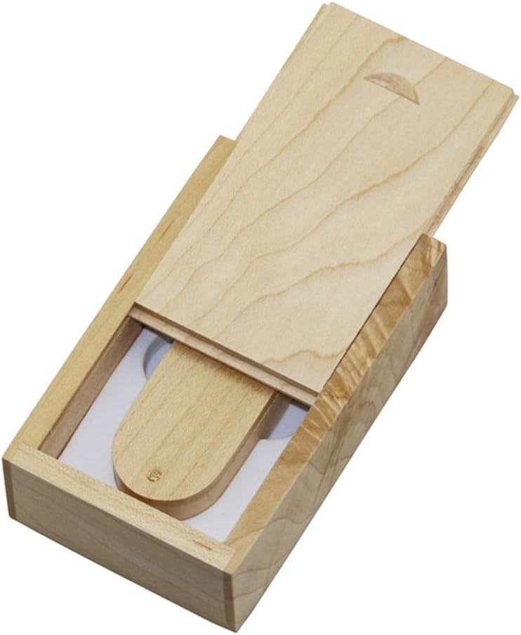 64GB Wood Box 3.0 USB Flash Drive Pen Drive Data Storage Thumb Drive Memory Stick USB Drive USB Stick USB 3.0 Flash Drive PenDrive U Disk Flash Memory - Maple