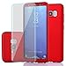 Samsung Galaxy S8 Plus Case,Full Body Protection Ultra Thin Hard PC Case with A Soft HD Screen Protector Anti Scratch Removable Hybrid Cover for Galaxy S8 Plus(Red-1)
