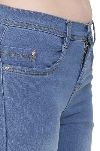 Image of Nifty Women's Denim Stretchable Slim Fit Color Jeans