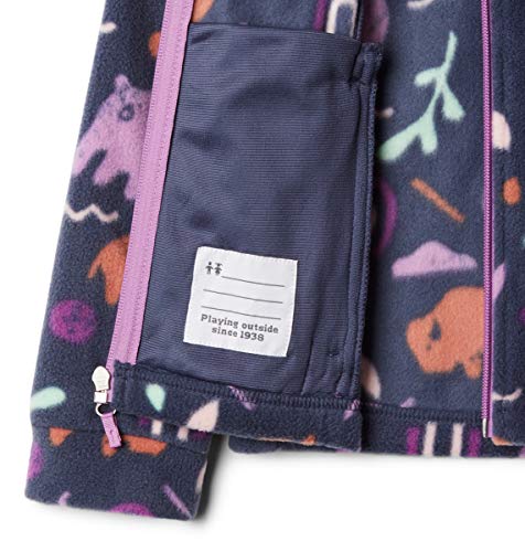 Columbia Infant/Toddler Benton Springs II Printed Fleece Jacket, Nocturnal Joyful Shapes, X-Large