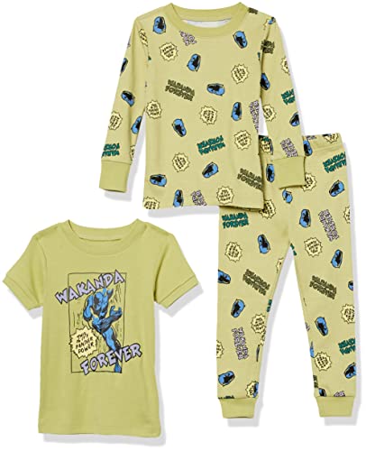 Image of Amazon Essentials Disney | Marvel | Star Wars Boys and Toddlers' Snug-Fit Cotton Pajamas Sleepwear Sets for Toddler