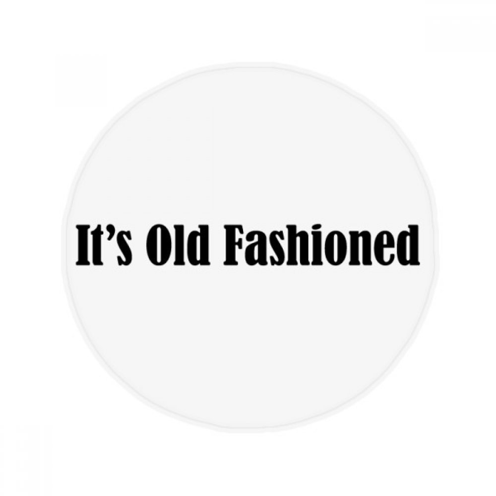 Tapis ronde Old Fashioned Cocktail anti-slip 50x50cm pour salon