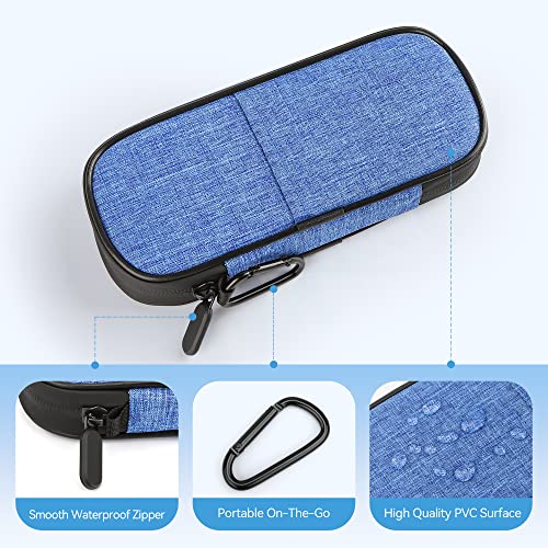 Image of Gelozid Insulin Cooler Travel Case Diabetic Medication Insulated Cool Organizer with 2 Reusable Ice Packs for Insulin Pen and Other Diabetic Supplies, for the Daily Life and Trip(Blue)