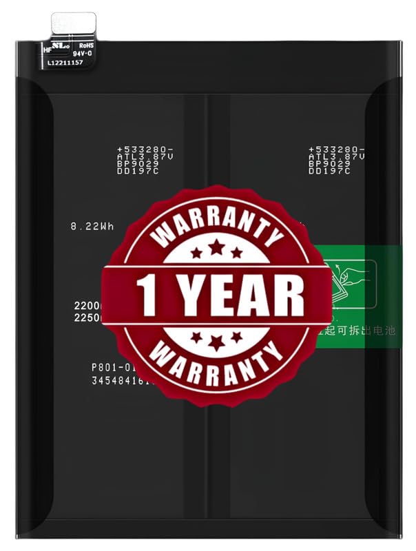 Image of Original BLP801 Battery Compatible with OnePlus 9R (LE2100, LE2101) - (4500mAh) - 1 Year Warranty BC450