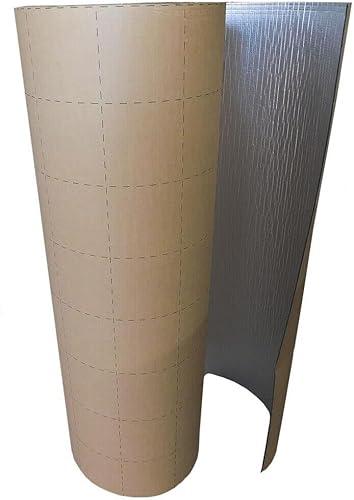 Miniatura 5 de Alfombrilla reflectante térmica amortiguadora de sonido para cochecamióncaravana, aislamiento térmico y ruido, 4 x 10 pies