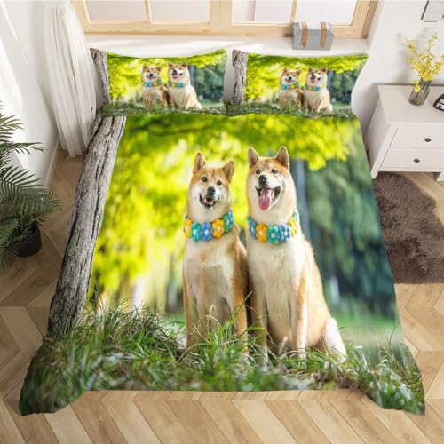 Parure de lit Corgi ensemble de literie 3 pièces housse de couette 220x240 - 3