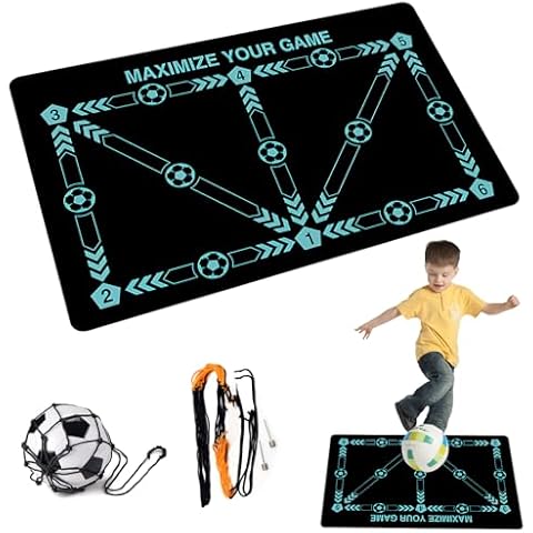 Ninnyi Football Training Mat with Ball Pocket Cover