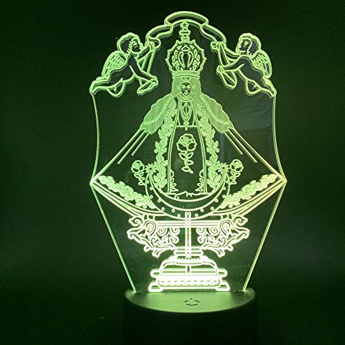 Preisvergleich Produktbild LDTSWES 3D Cupid Eros Nachtlicht, berührungsempfindliche farbwechselnde LED-Tischlampe mit Fernbedienung, batteriebetriebenes USB-Nachtlicht