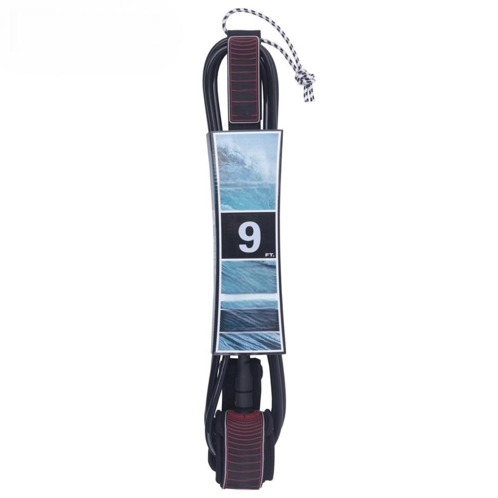 Leash da 9 Piedi for tavola Surf, Longboard e Skateboard Acquatico, Corda for i arrotolata con Cordino in Poliuretano Pinne e Accessori da Surf