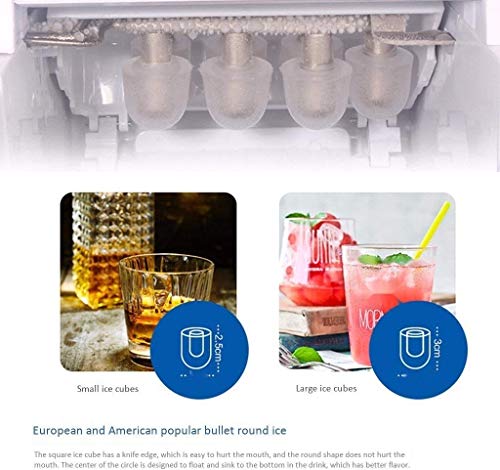 MHGD Eiswürfelmaschine Tragbare Eismaschine, Arbeitsplatte, vollautomatische Ce-Würfelmaschine, intelligente… – Bild 5